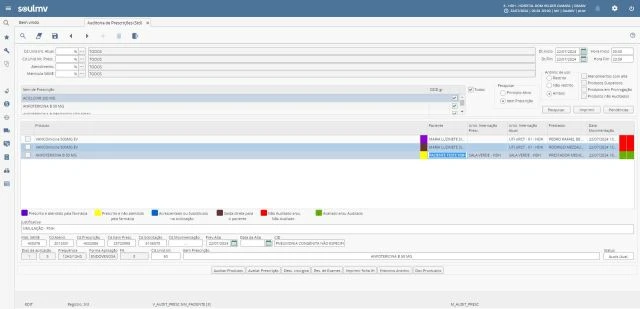 PSIH_AUDITORIA DE PRESCRICAO