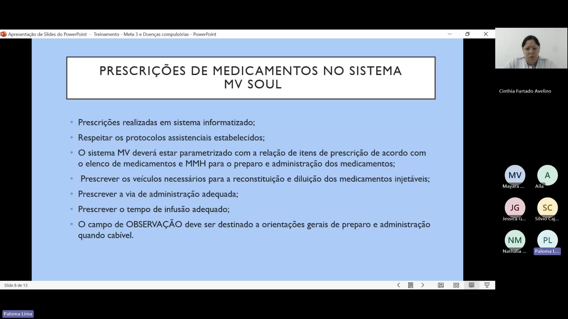 Treinamento de Protocolo Meta 3 e SolicitaÃ§Ã£o de medicamentos para doenÃ§as compulsÃ³rias